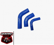 Комплект патрубков радиатора МТЗ-82 силикон (3 шт.:верхний+нижний+термостата) - Интернет-магазин тракторных запчастей Дизелист-96