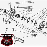 (15) Бортовая передача ТДТ-55 - Интернет-магазин тракторных запчастей Дизелист-96